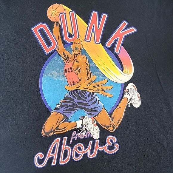 Nike Vintage Air Jordan Dunk From Above Black T-Shirt - Size XL - Picture 3 of 13